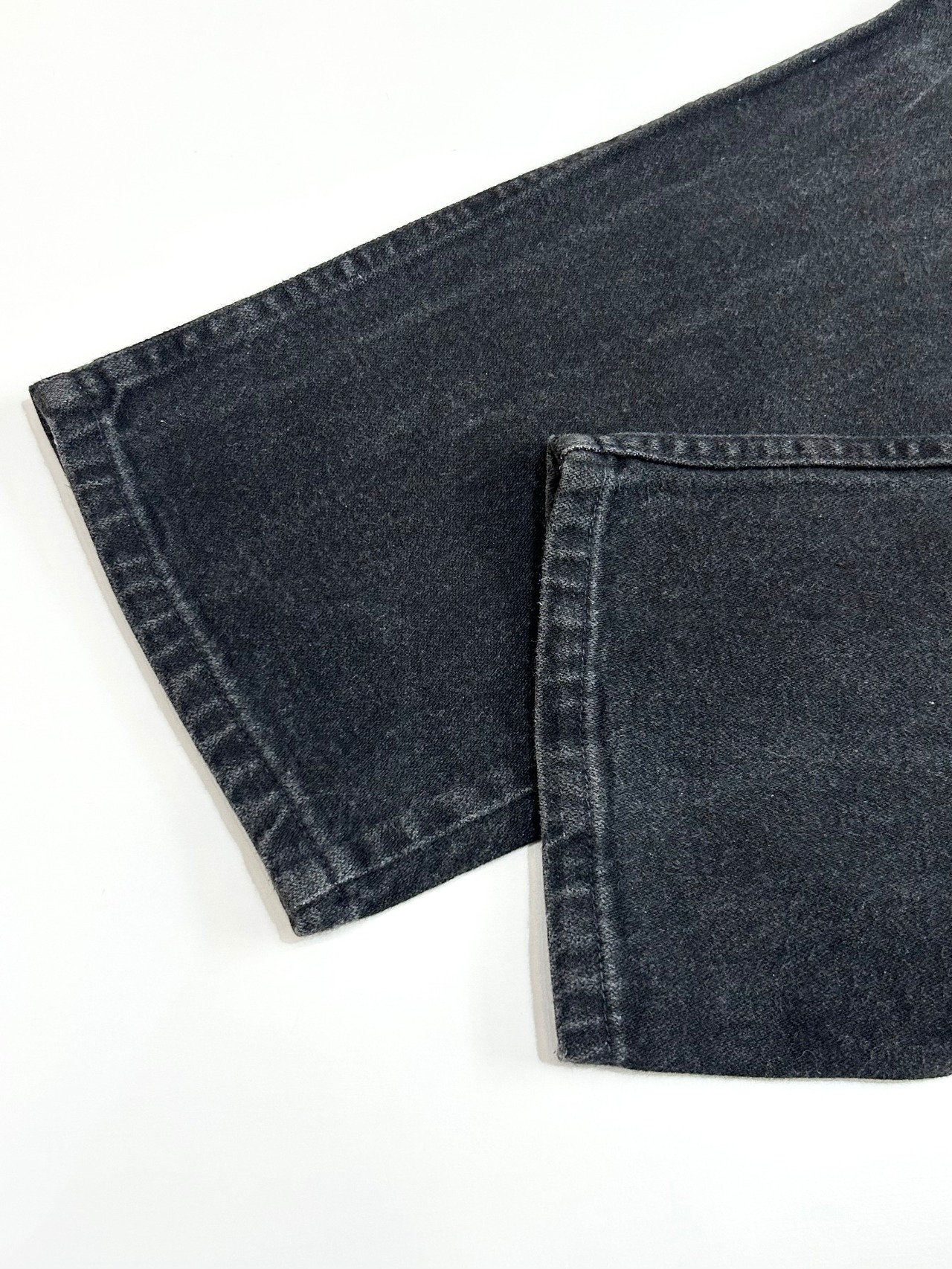 Wrangler "BLACK" DENIM SLACKS MADE IN USA Size W32L34→W33L33.5