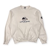 SINA COVA シナコバ 船長 デザイン 長袖 トレーナー ニット セーター LL/ホワイト メンズ