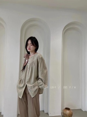 ボタンブラウス　AJ2205-752