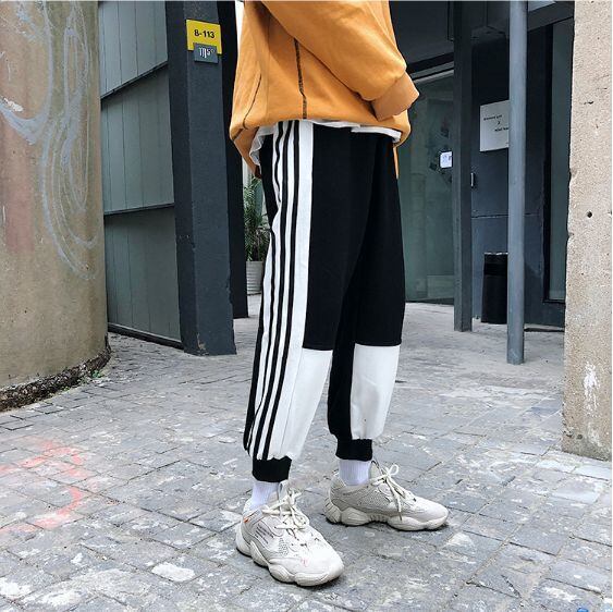 全3色 スウェット ジャージ 部屋着 ウエストゴム サイドライン