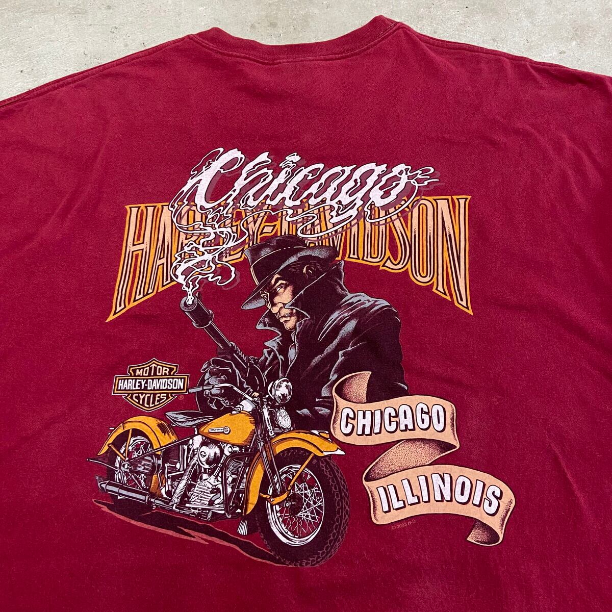 ビッグサイズ 00年代 USA製 Harley-Davidson ハーレーダビッドソン バックプリント Tシャツ メンズ3XL 古着 両面  フロントプリント モーターサイクル バイクTシャツ ブラック ワインレッド【Tシャツ】【VC】【SS2207-50】 | cave  古着屋【公式】古着通販サイト