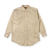 BROOKS BROTHERS ブルックスブラザーズ NON-IRON ストライプ BD ボタンダウン 長袖シャツ M/イエロー系 メンズ