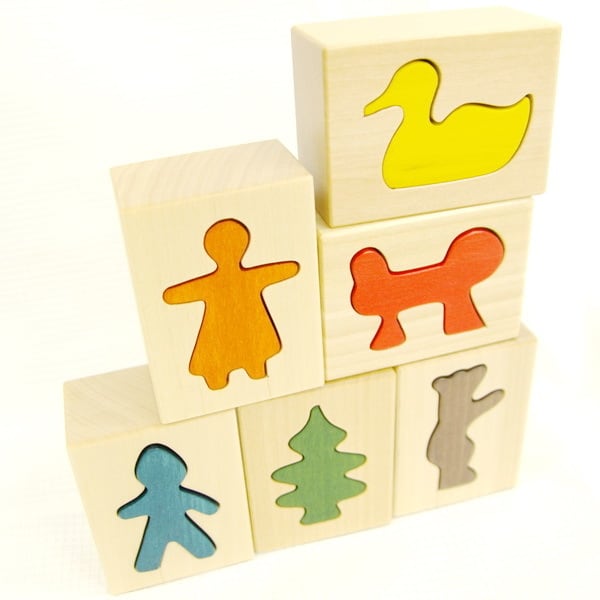デコア はめ絵（小） DECOR 1歳半〜 立体パズル | 木のおもちゃ積み木の森