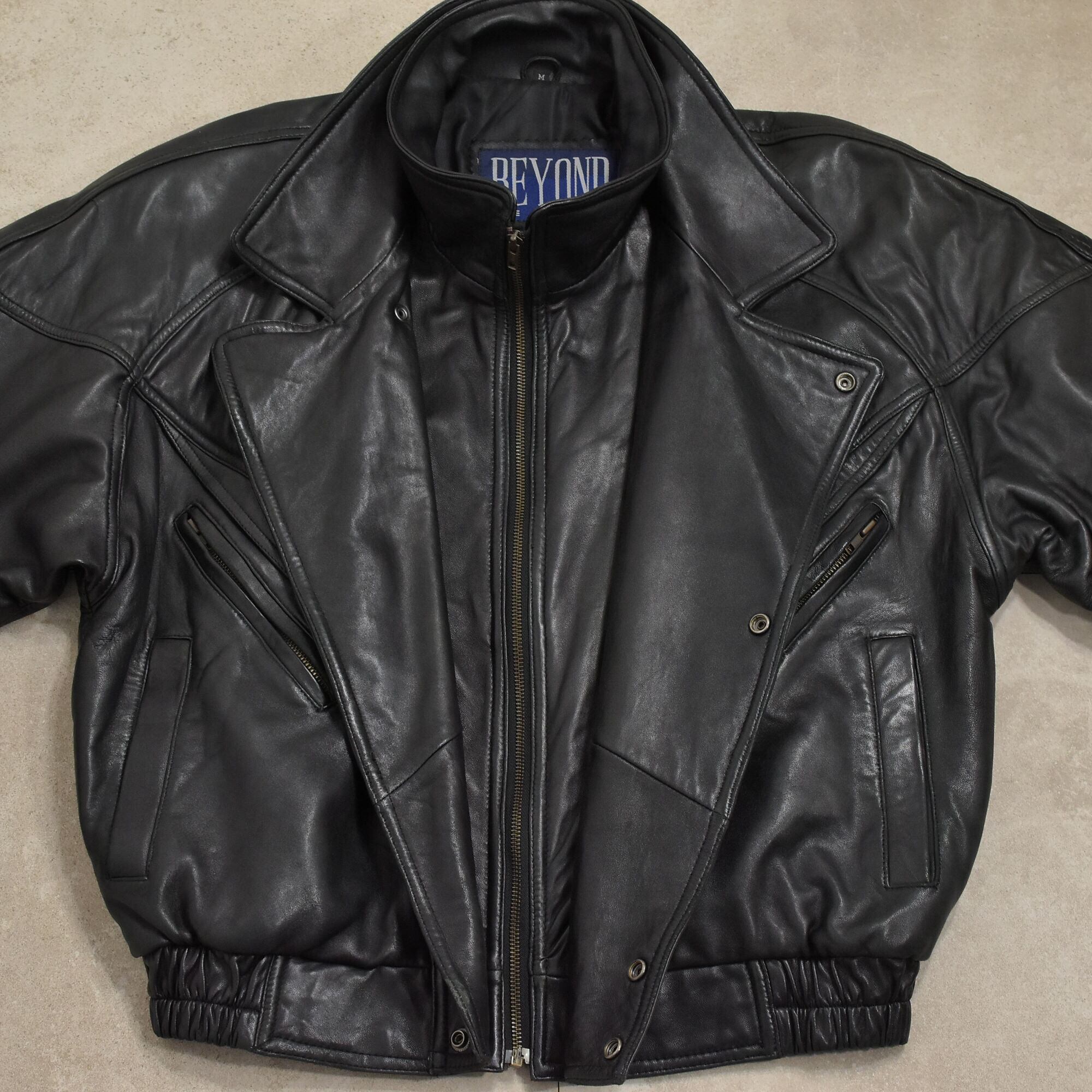 90s BEYOND leather blouson | 古着屋 grin days memory 【公式】古着