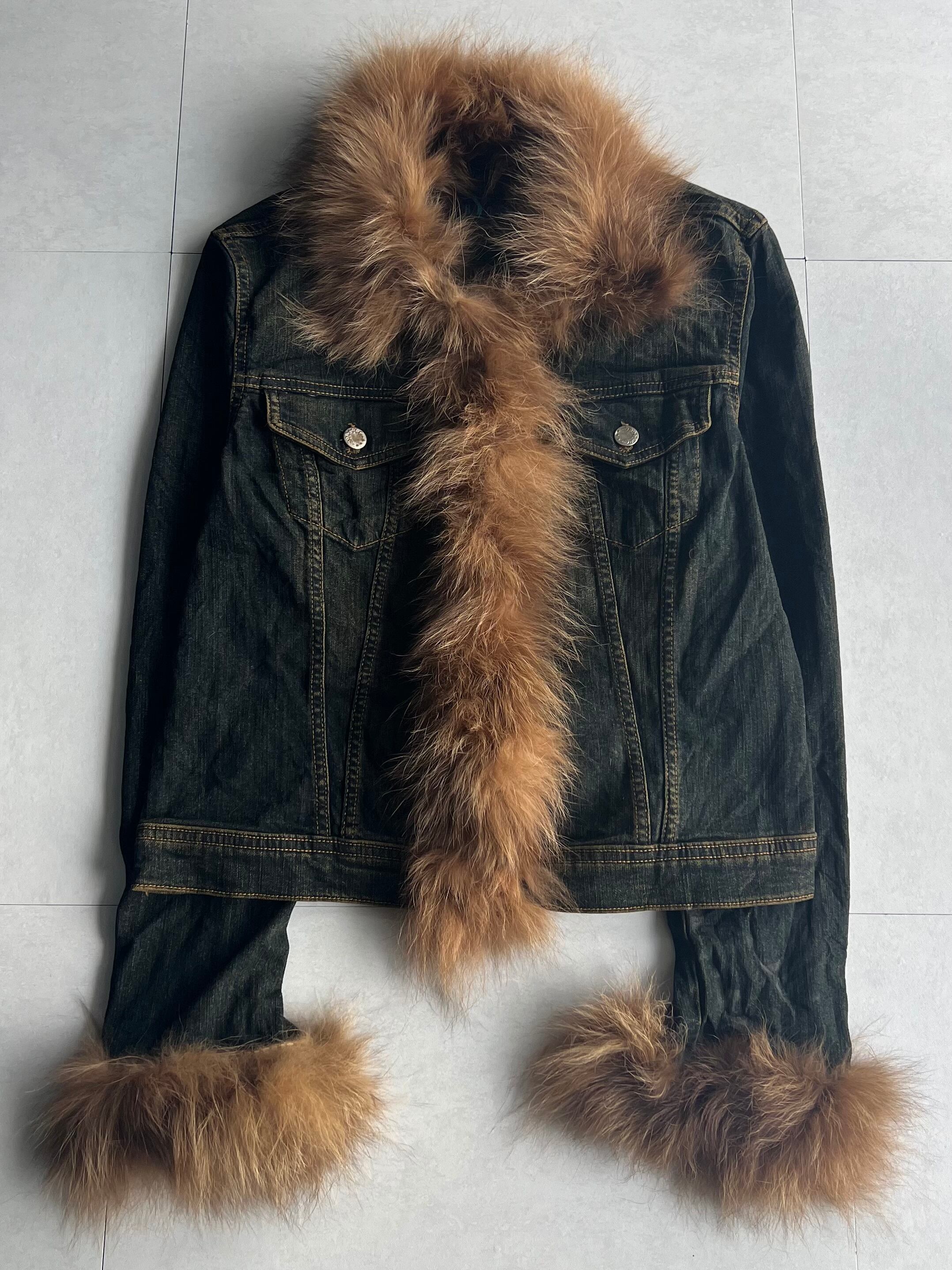 "unknown" Fur Denim Jacket