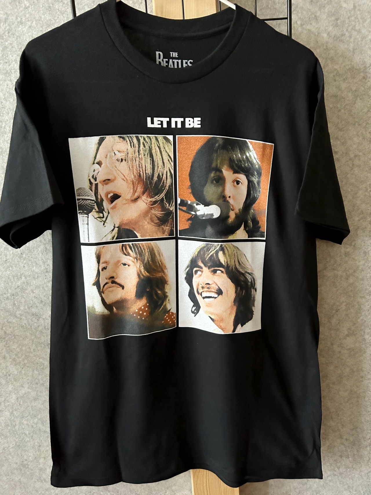 ザ・ビートルズ 【The Beatles】LET IT BE BLACK Tシャツ ロックT バンドT 半袖 トップス