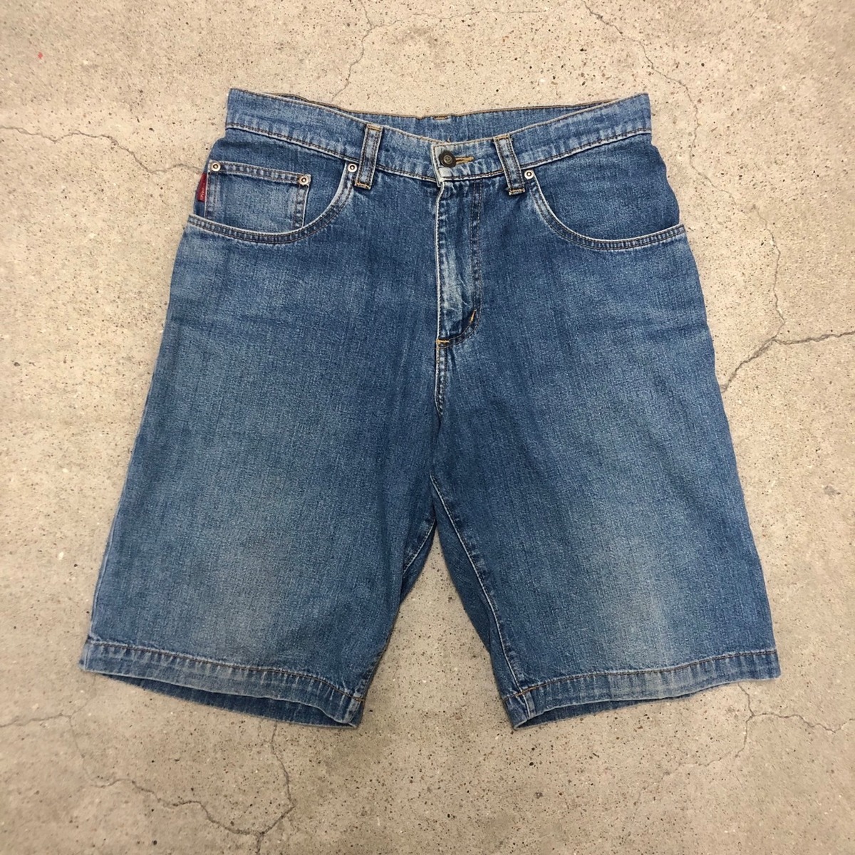 90s OLD STUSSY/Denim Shorts/WORKGEAR/USA製/W32/デニムショーツ 