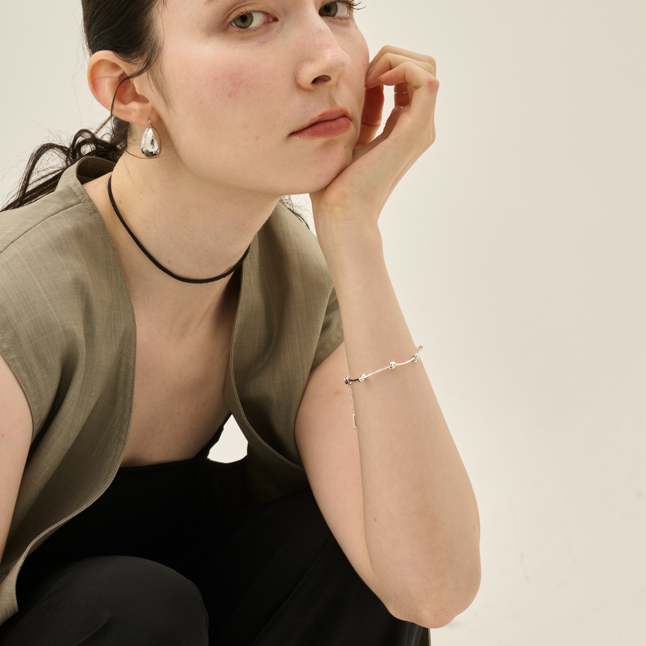 3/6(金)21時新作発売*stainless lien bracelet