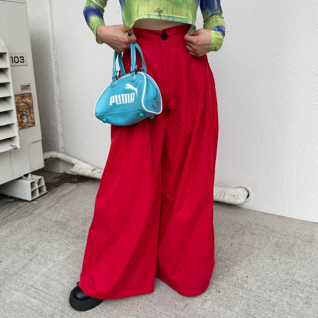 デザインポケットボリュームワイドパンツ_LN03561