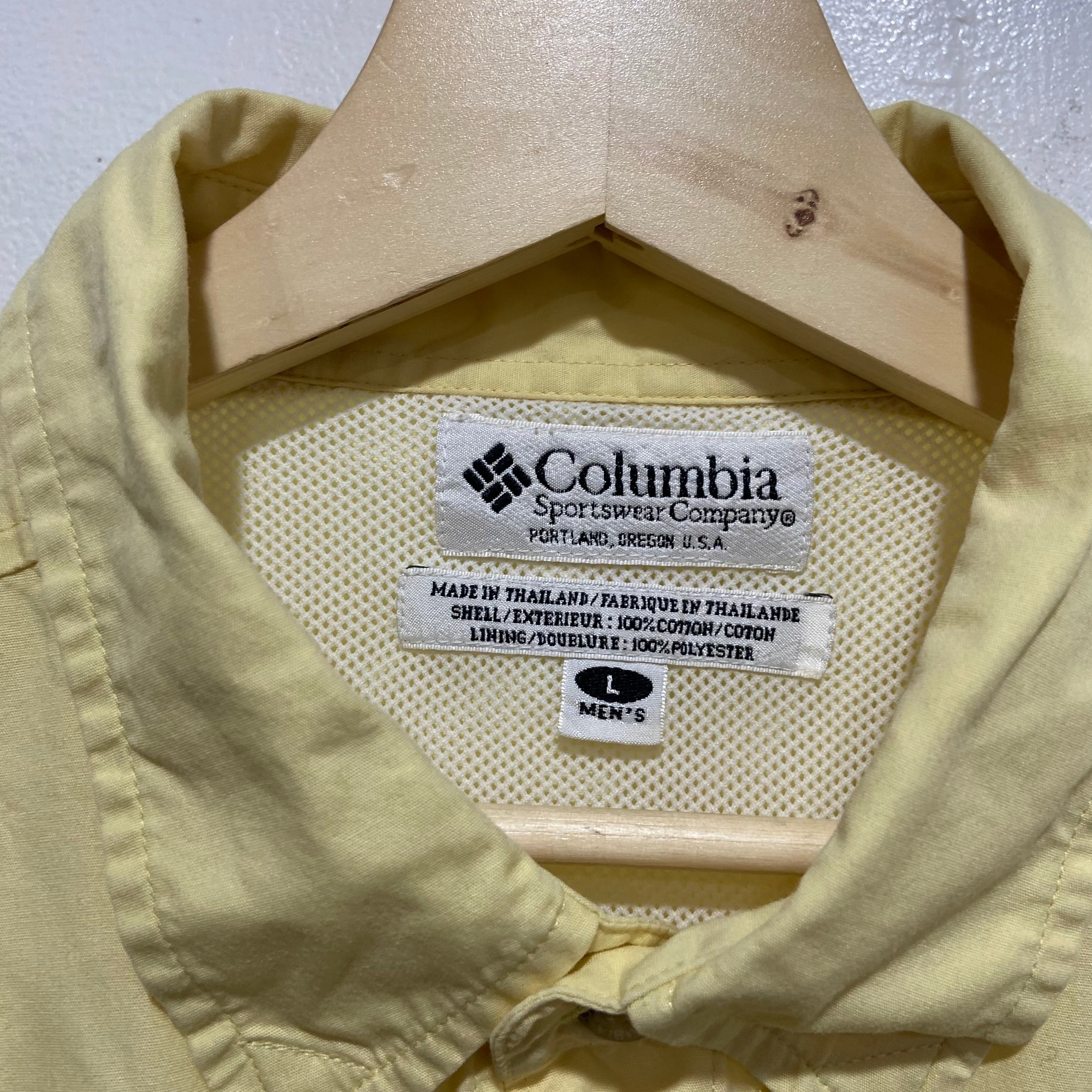 送料無料』90s columbia コロンビア フィッシング半袖シャツ PFG