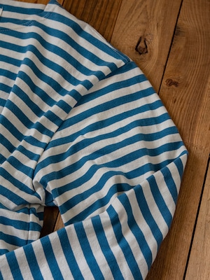 ボーダー 長袖 トップス カットソー   F0039