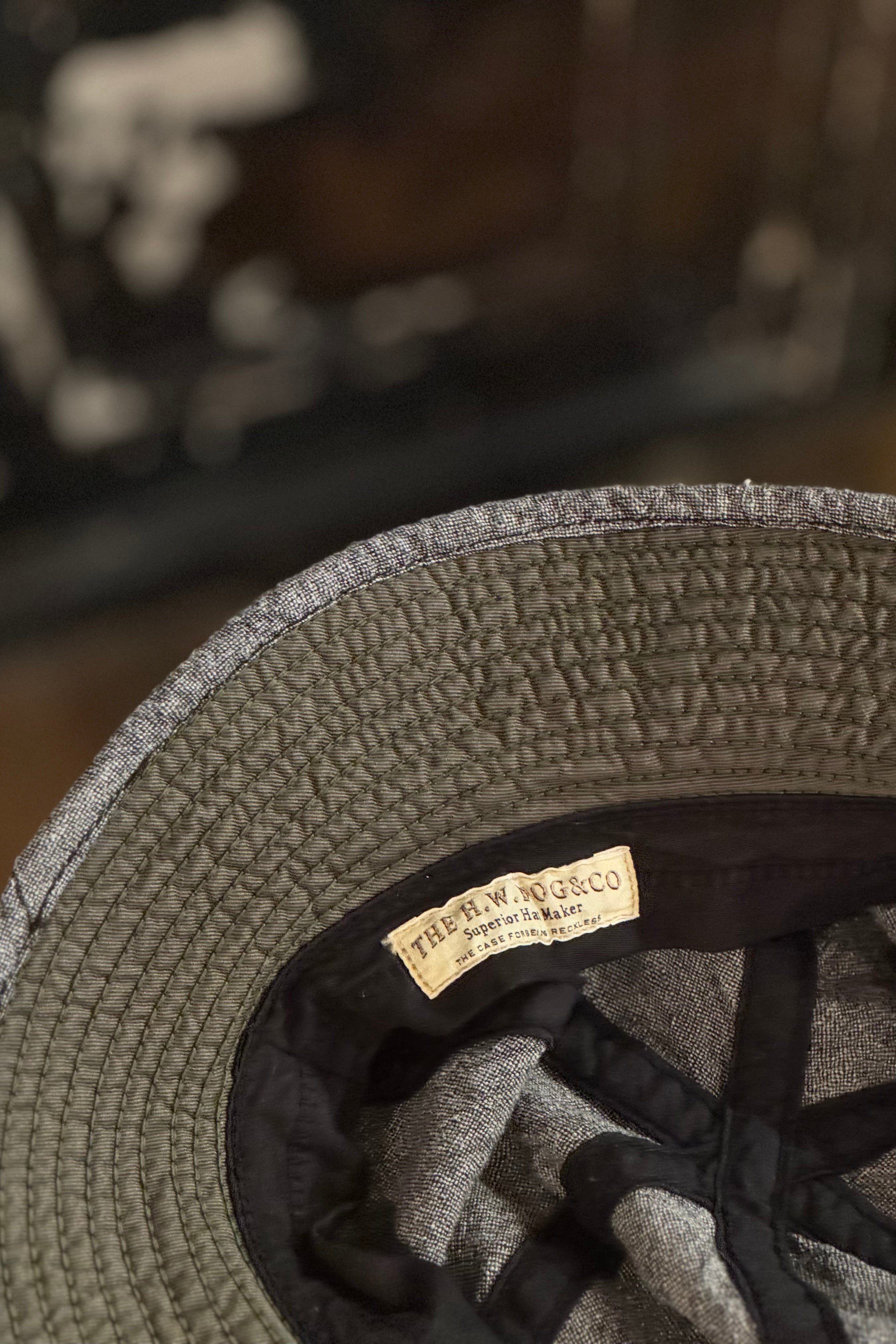 THE H.W.DOG&CO/エイチダブリュードッグ＆コー LINEN FATIGUE HAT