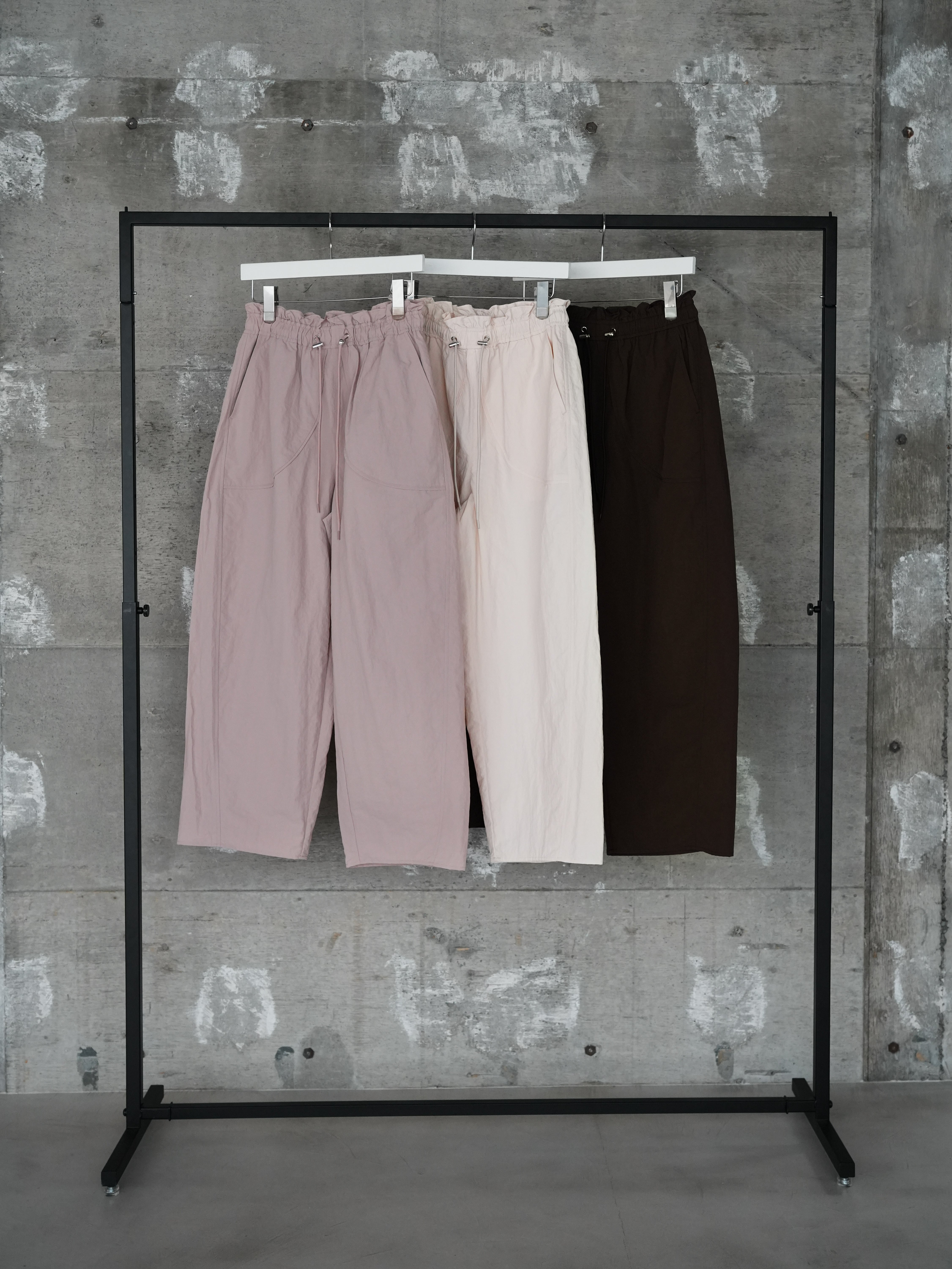 curved drawstring pants | Katrin TOKYO