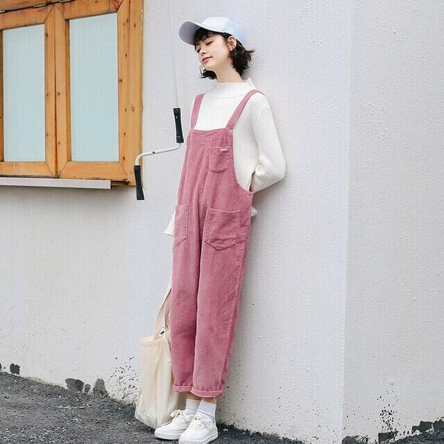 予約販売】サロペット レディース オーバーオール コーデュロイ