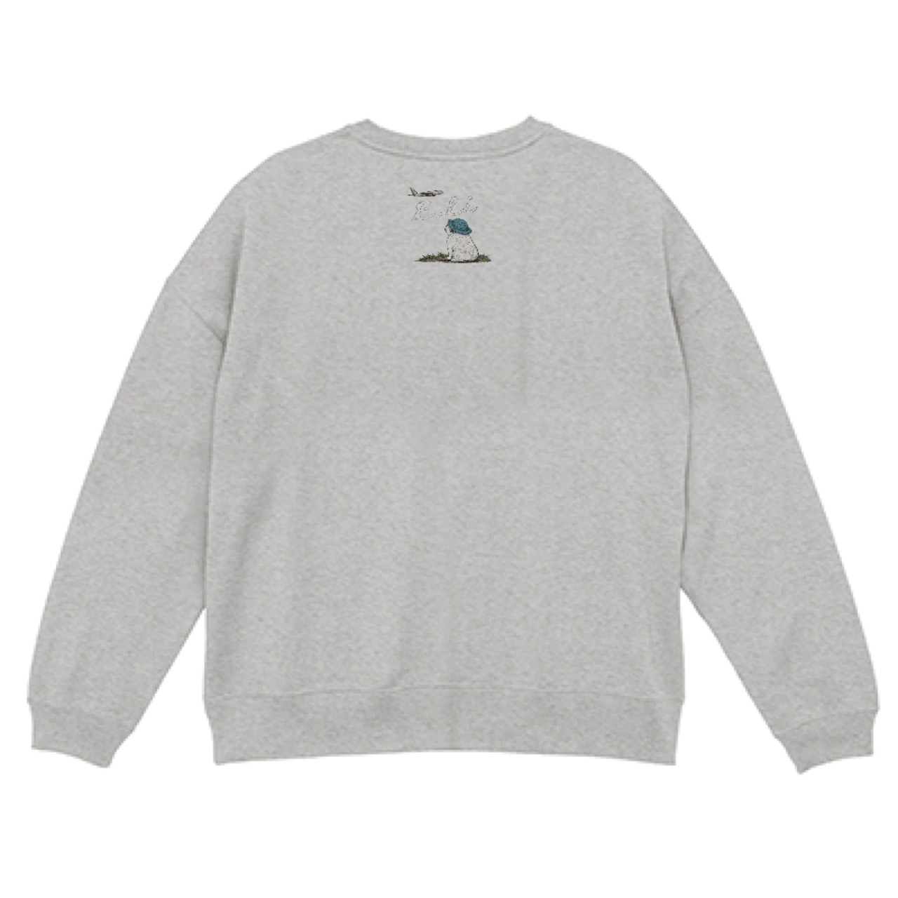 Somewhere Suitcase/スウェット/ビッグシルエット/アッシュ/ユニセックス