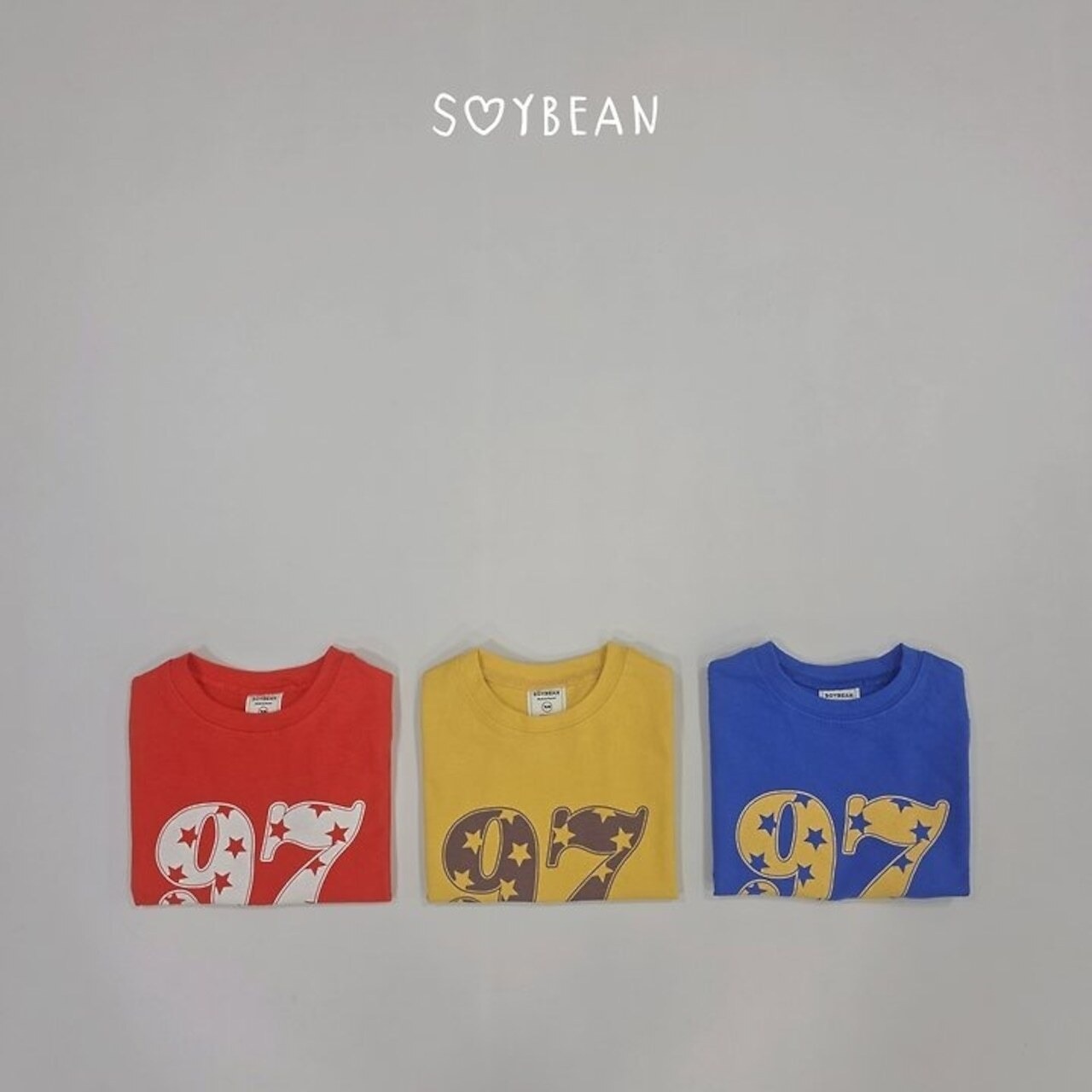 韓国子供服 / 26Autumn / soybean / 97ナンバー Tシャツ / キッズ服 / ジュニア服 / 秋服 *XS~JM*