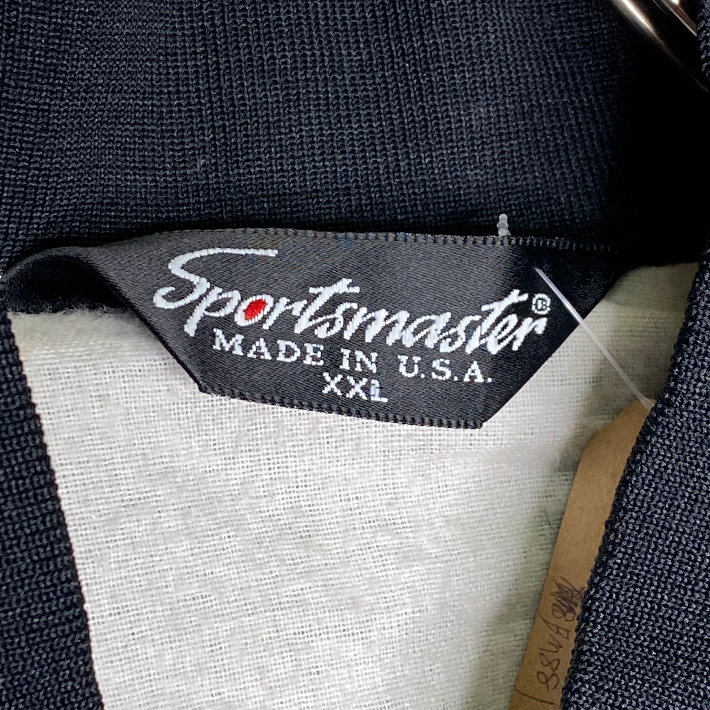 Made in USA】SPORTSMASTER ナイロンスタジャン 2XL 刺繍 ラグラン 