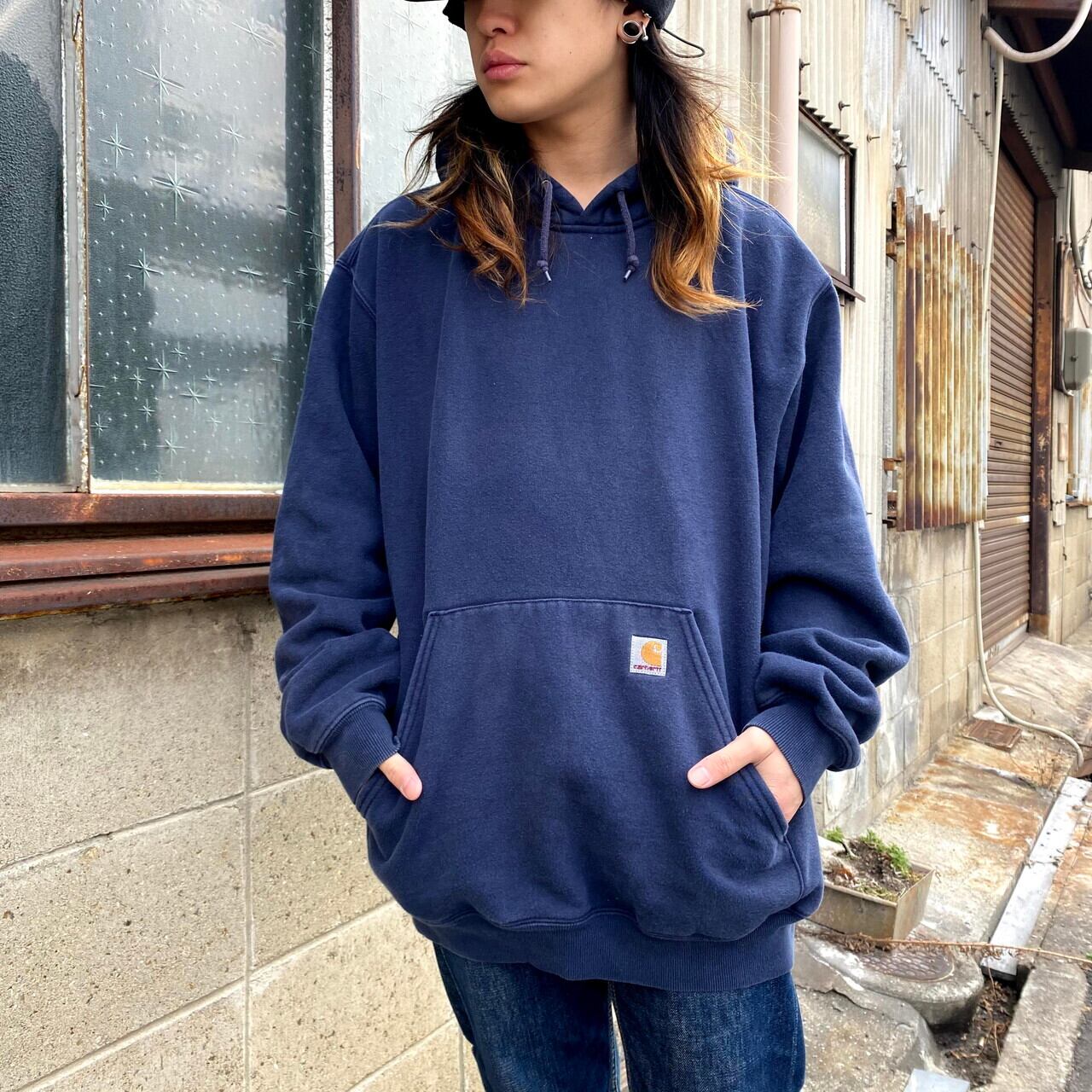 Carhartt カーハート ワンポイントロゴ プルオーバーパーカー メンズ ...