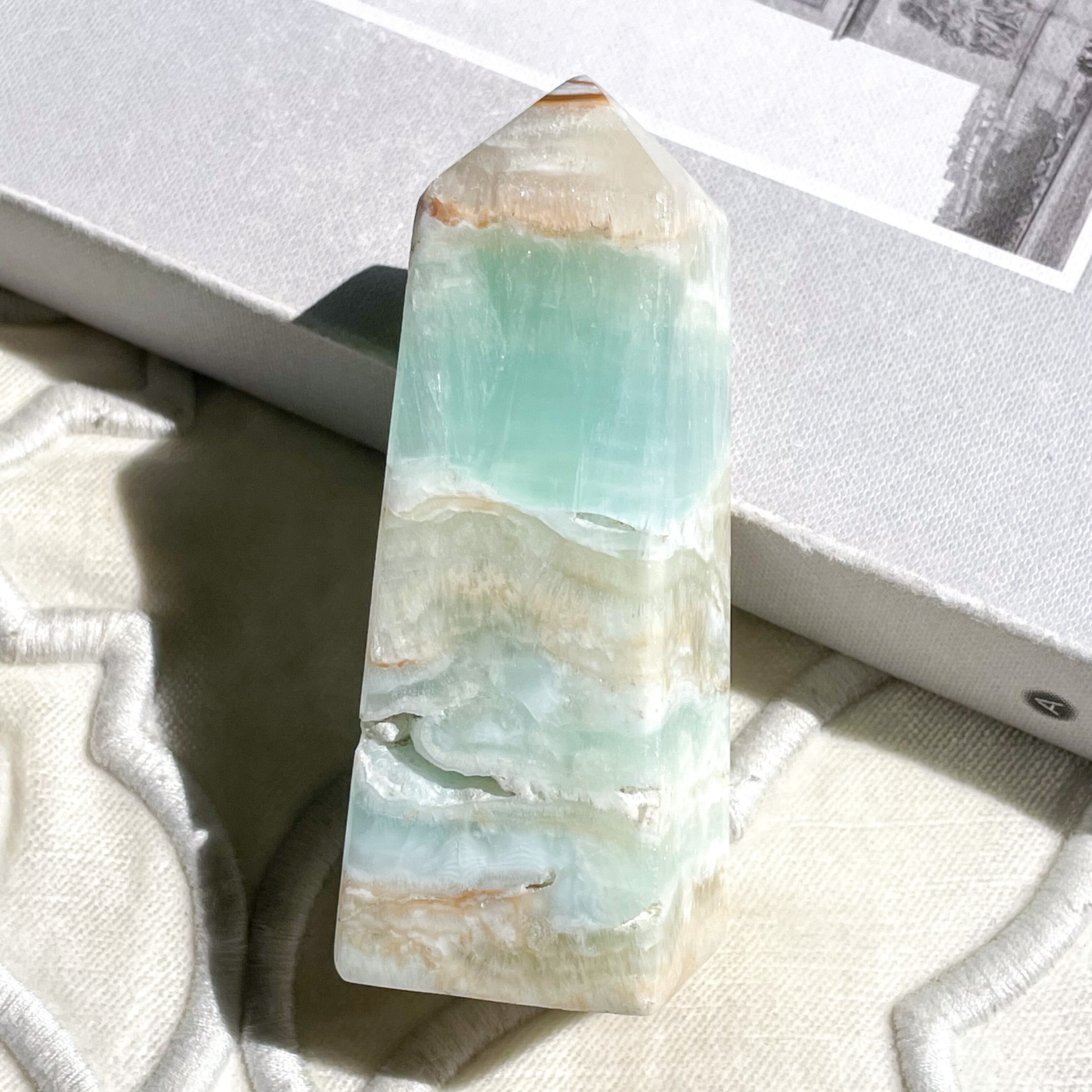 Caribbean Blue Calcite Tower 19 ✧ カリビアンブルーカルサイト
