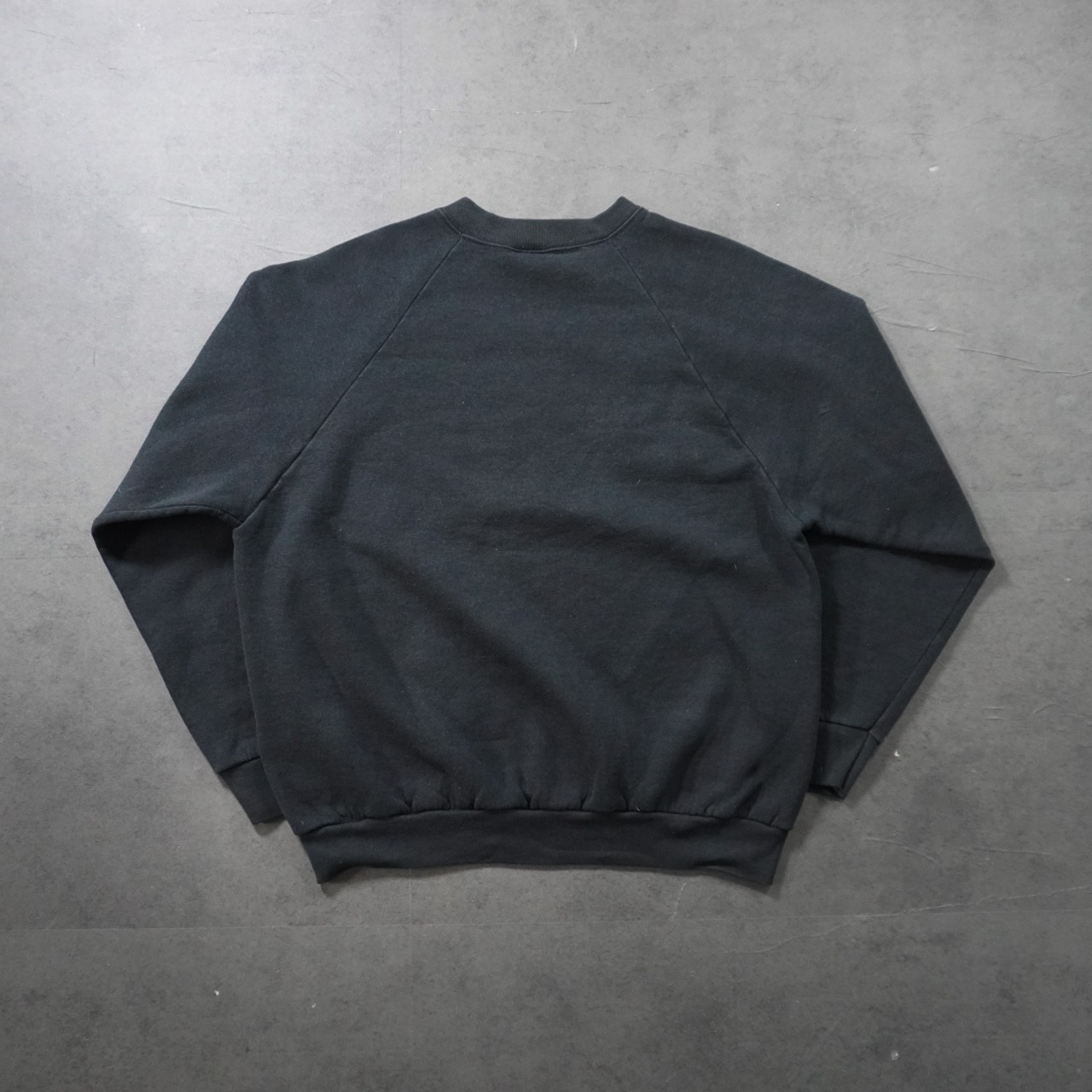90s FRUIT OF THE LOOM sweatshirt solid black L 古着 - 11