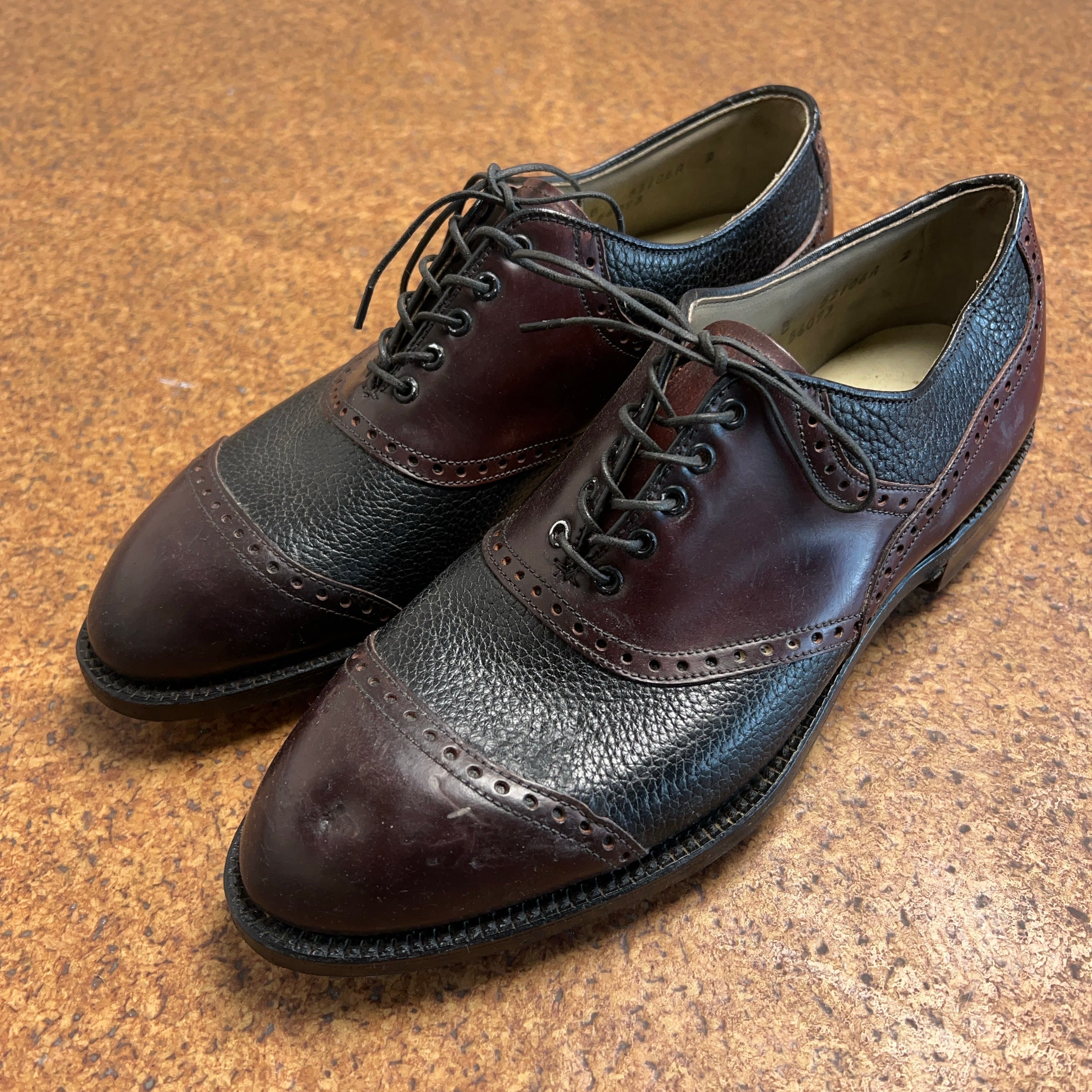 1960's~ FootJoy Brogues Golf Spike Shoes 2tone フットジョイ ゴルフ