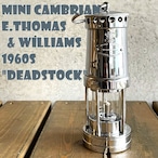 【デッドストック】ミニカンブリアンランタン マイナーズ E.トーマス＆ウィリアムス 1960年代 クロームメッキ UK イギリスウェールズ製 鏡面美品 未使用未点火