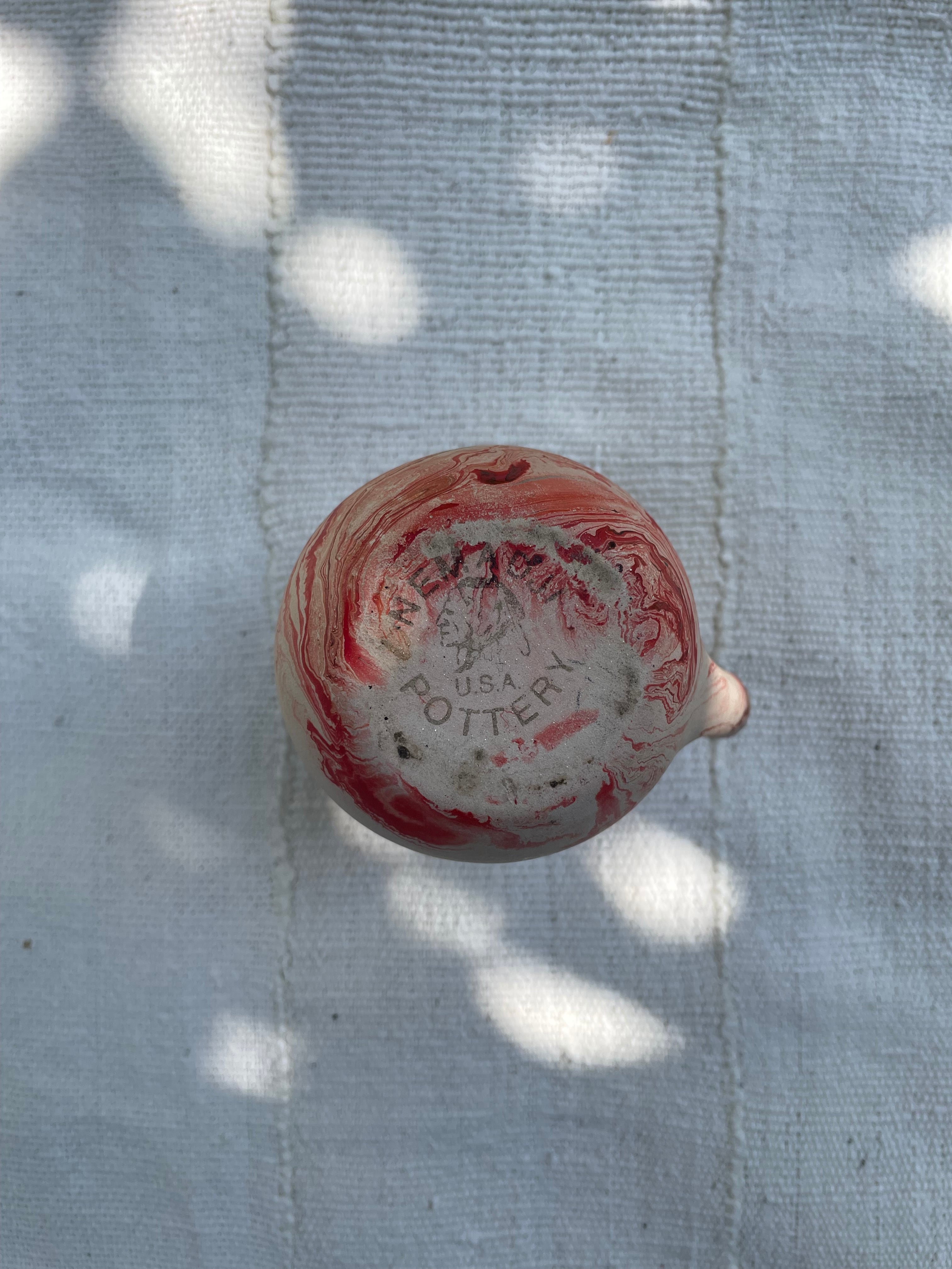 Vintage Nemadji Pottery Red Swirl/ ヴィンテージ ネマージ 陶器 | hemm
