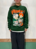 90's PLAY BY PLAY "The Flintstones" Sweat Shirt Made in USA【L】