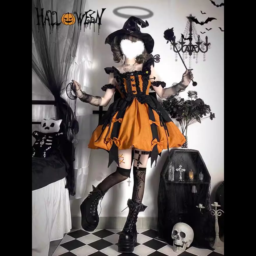 ロリータ通販 SEASONZ コスプレ ジャンパースカート 小悪魔 リトル