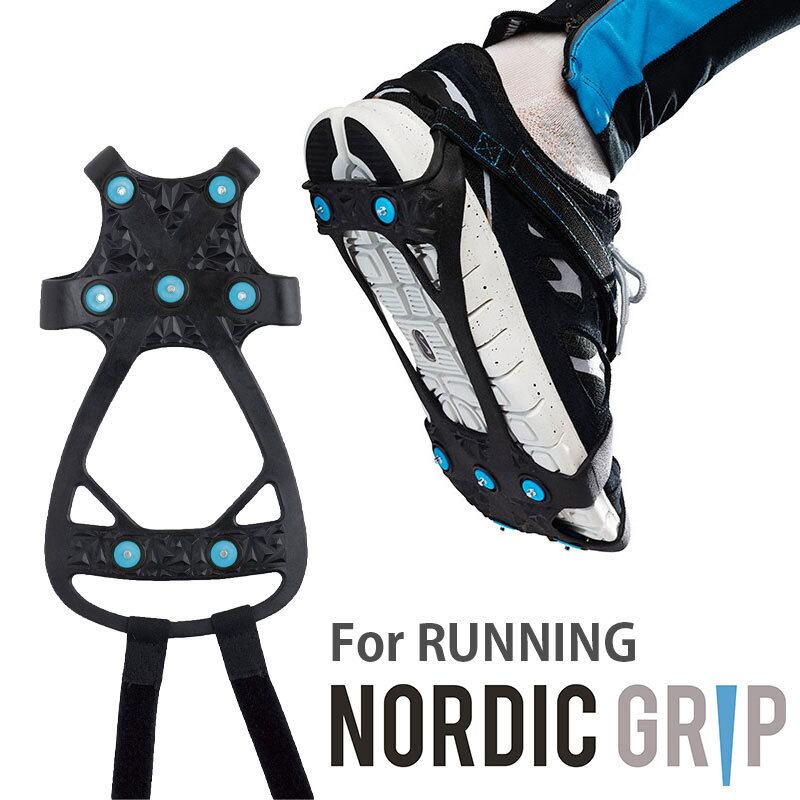 Nordic Grip ノルディックグリップ Running 靴底用 滑り止め 凍結 路面 雪道 対策 スパイク アイスグリッパー スノーグラバー 転倒防止 滑らない ランニング Nd Greenfield Od グリーンフィールド アウトドア