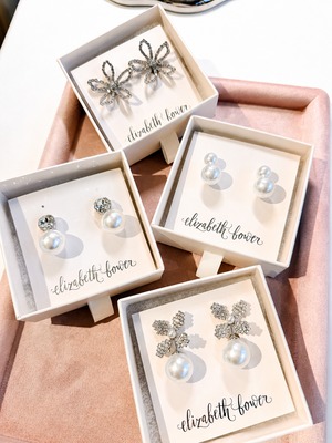 Elizabeth Bower】Pearl Dublet Stud ピアス／イヤリング