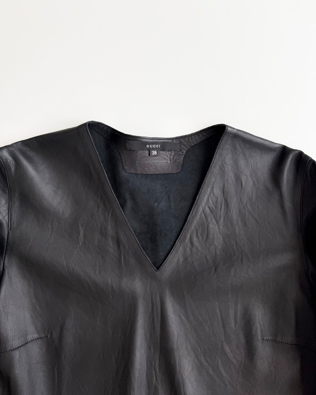 SS2000 GUCCI BU TOM FORD LEATHER ONE PIECE
