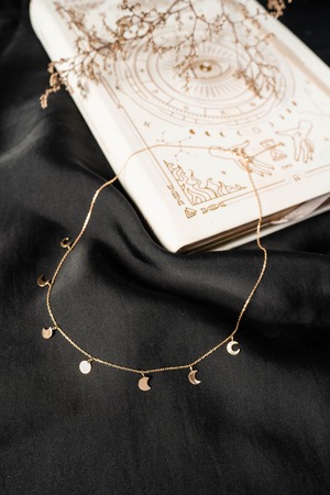 Moon Phases Necklace 18K