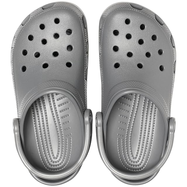 Crocs グレー クロッグサンダル*7 crocs（クロックス） サンダル キッズ オフ グリッド クロッグ 209431