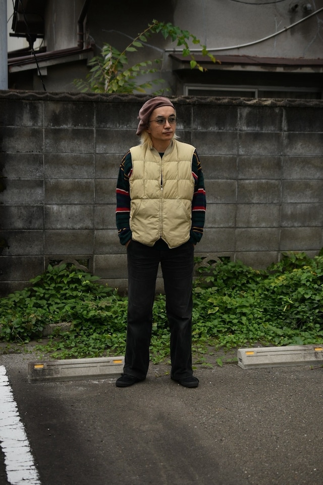 OK/80's "Eddie Bauer" quilting nylon goose down vest
