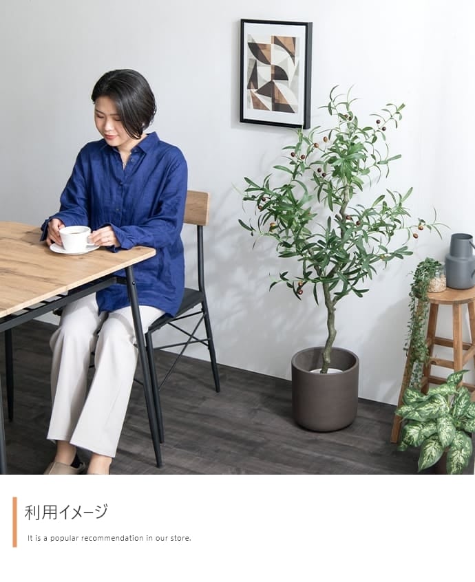 観葉植物 オリーブ フェイクグリーン 光触媒人工観葉植物 高さ125cm