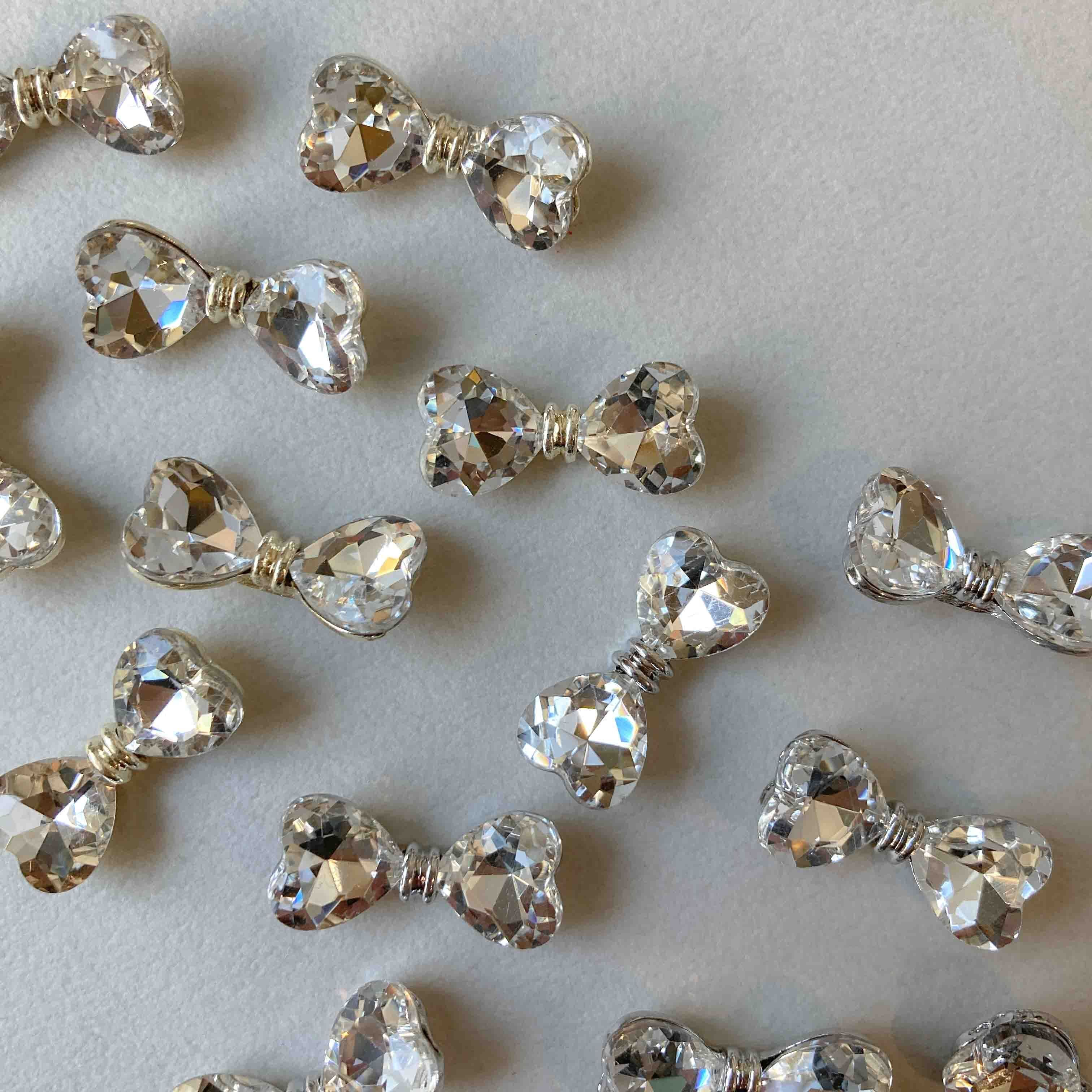 マーブルハートといろいろビーズのじゃらじゃらヘアゴム | Dua