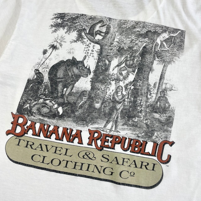 80年代 BANANA REPUBLIC バナナリパブリック TRAVEL & SAFARI アニマル 