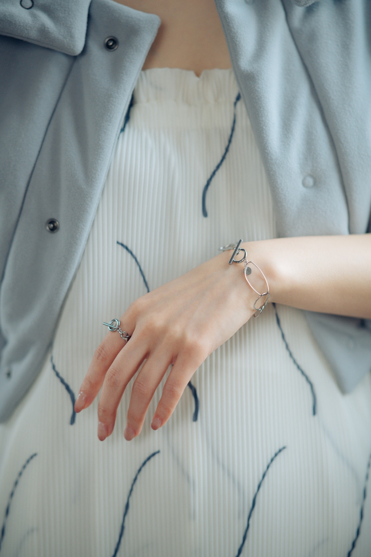 『夏への憧れ』 water chain bracelet