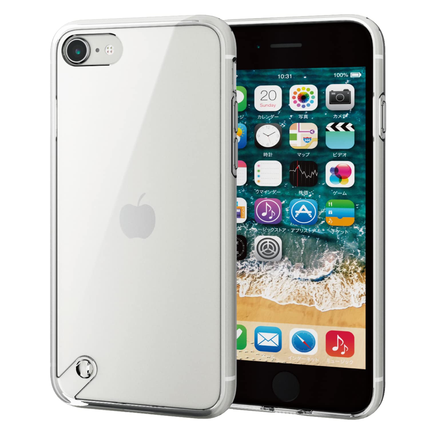エレコム(ELECOM) iPhone SE (第2世代/第3世代) / 8 / 7 用 ケース 耐衝撃 クリア PM-A22SHVCKCR