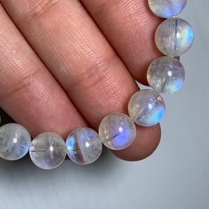 美シラー☆ホワイトラブラドライトブレスレット