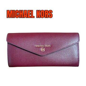 新品未使用】MICHAEL KORS 長財布 LOVE ボルドー 小物 【H】MICHAEL 
