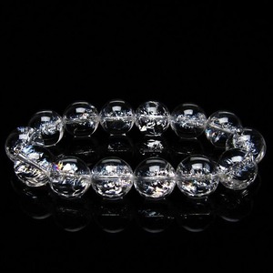 アイリスクォーツ 水晶 ブレスレット 16mm 一点物 111-20217