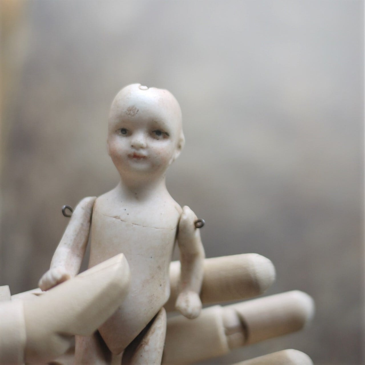 ワイヤー4ジョイント ビスクドール 8cm アンティークドイツ