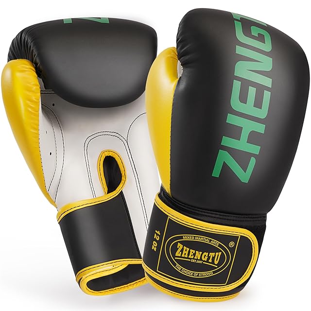 Fairtex BGV14 ボクシンググローブ - (イエロー/8オンス