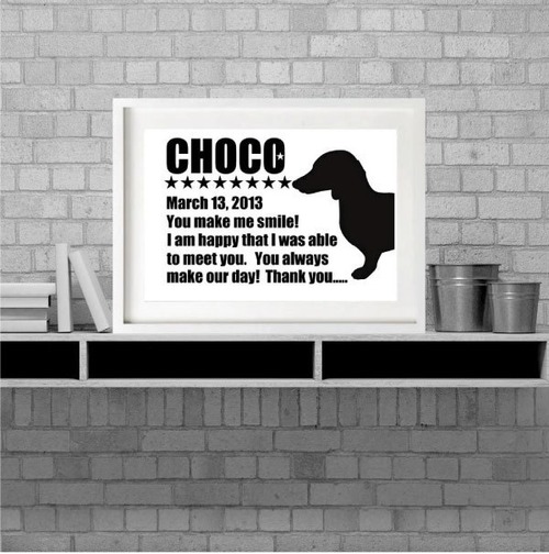 Dog poster#SILHOUETTE(A4)