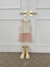 韓国子供服 / Atomeme / 26Autumn / Ecru Knit Vest / 秋服 *S~XL*