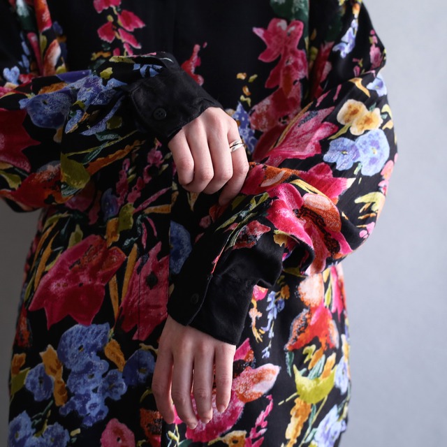 flower art pattern mode design shirt