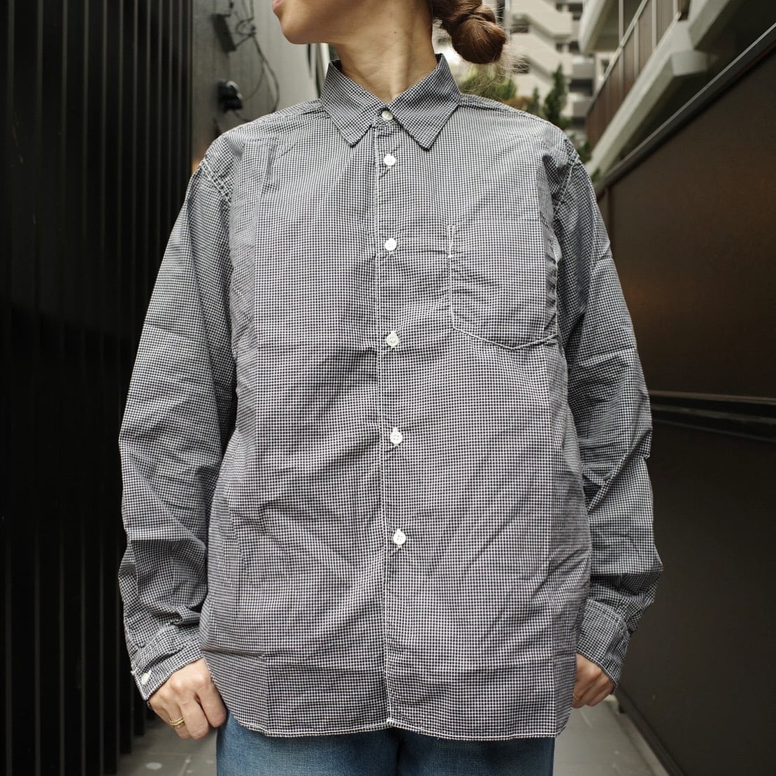 正規逆輸入品 Sanslimite thomasmasonボックスレギュラーカラーシャツ