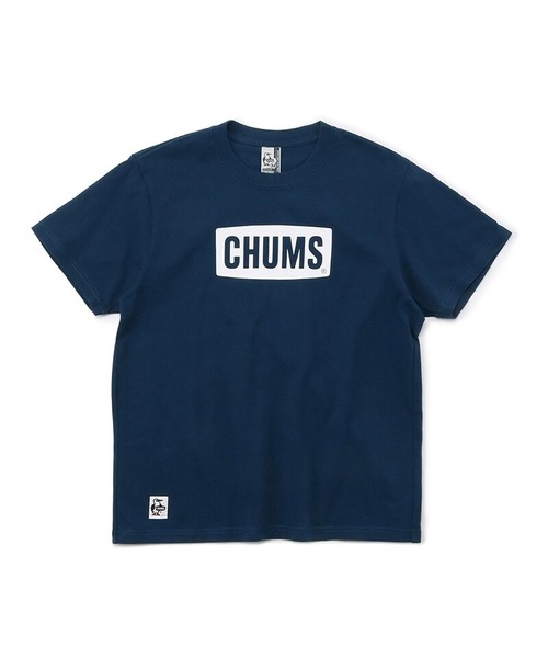 CHUMS(チャムス) Logo T-Shirt (ロゴTシャツ) CH01-1833 ネイビー/ホワイト